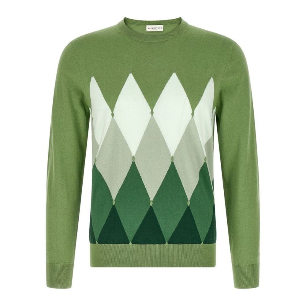 Ballantyne Bicolor Cotton Men's Cardigan